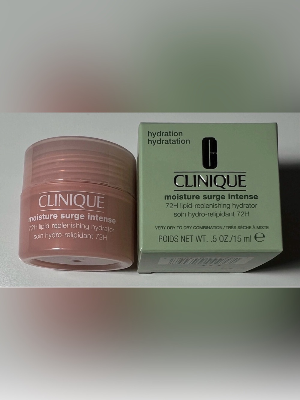 Clinique Moisture Surge Intense 72H Lipid-Replenishing Hydrator .5oz./15ml NIB
